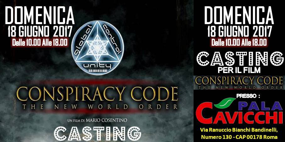 Conspiracy code, the new world order col patrocinio gratuito di PUER