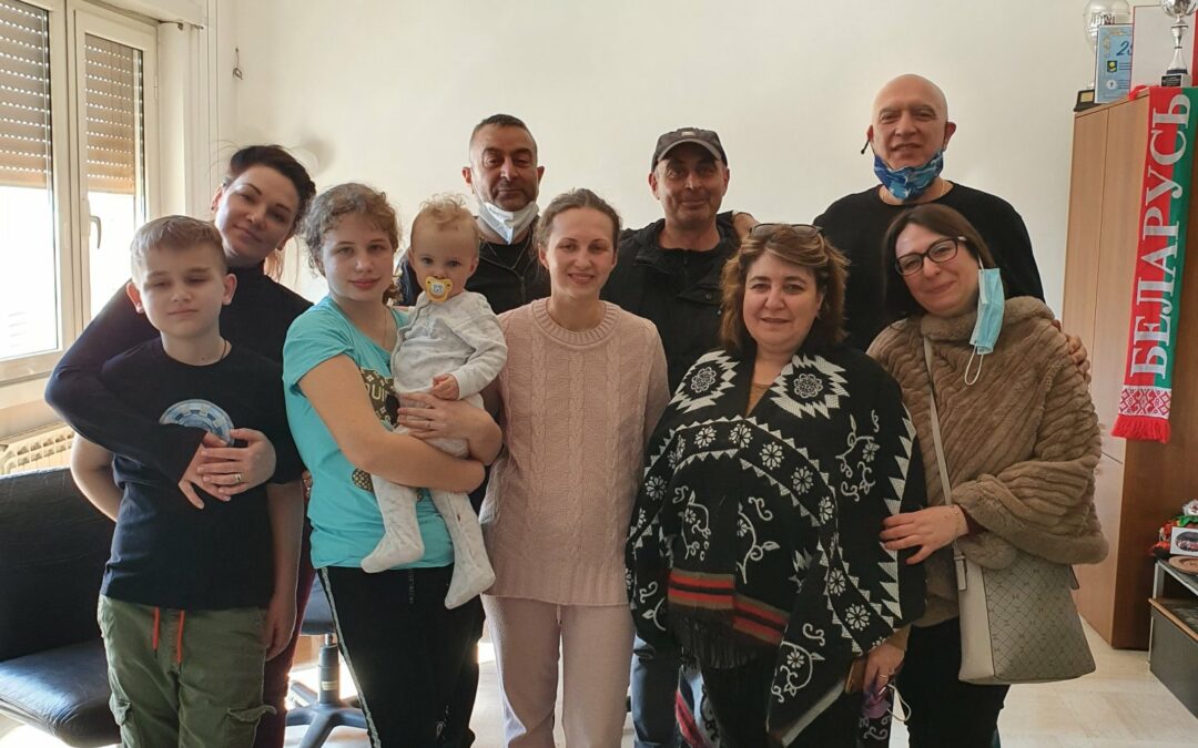 Due mamme ucraine e i loro figli accolti dalla PUER